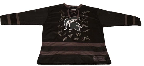 2024-25 MICHIGAN STATE SPARTANS MSU TEAM SIGNED AUTOGRAPHED HOCKEY JERSEY