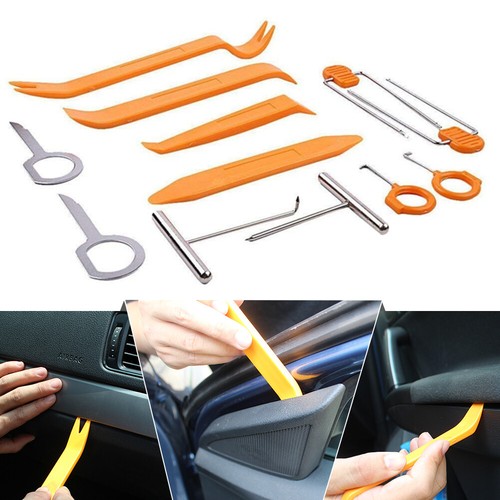 12PCS Car Door Trim Removal Tool Pry Panel Dash Radio Body Clip Installer Kit - Picture 4 of 16