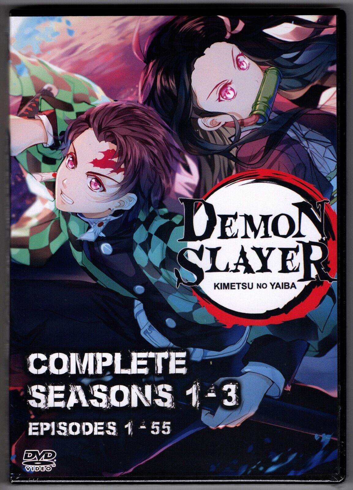 Demon Slayer Episodes 1 - 55 English Dubbed 3 Complete Seasons Anime DVD