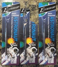 Eversharp Astro-Pressurized Astronaut Style Refills SPR1F Blue Fine Lot of 3