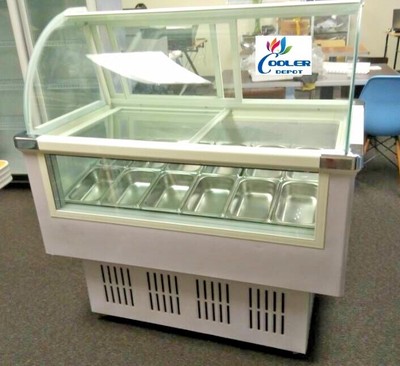 ice cream freezer display
