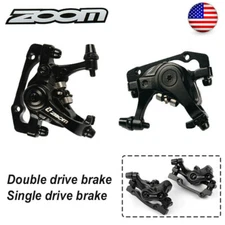 ZOOM MTB Bike Mechanical Disc Brake Caliper Front&Rear Single/Double Drive Brake