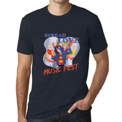ULTRABASIC Herren T-Shirt La Fête De La Musique verbreitet Liebe Music Fest