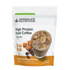 Iced Coffee - High Protein Iced Coffee Caramel Macchiato 