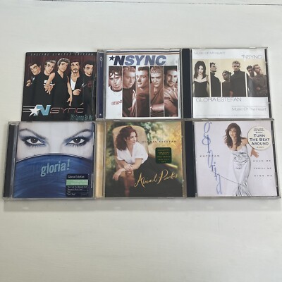 NSYNC and Gloria Estefan 6 CD Bundle! Music Of The Heart, Its Gonna Be Me