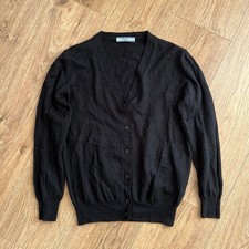 Prada milano wirgin wool black women cardigan