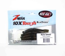 Zman Soft Käder Hula Stickz 4-Inch 6/Pack Green Pumpkin (0945)