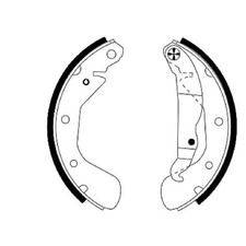 Bremsbackensatz hinten für Opel Astra F T92 G T98 Vectra A J89 | 24594175