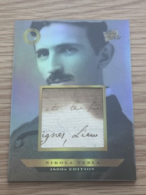 2024 Pieces of the Past Nikola Tesla Authentic Relic Card #106