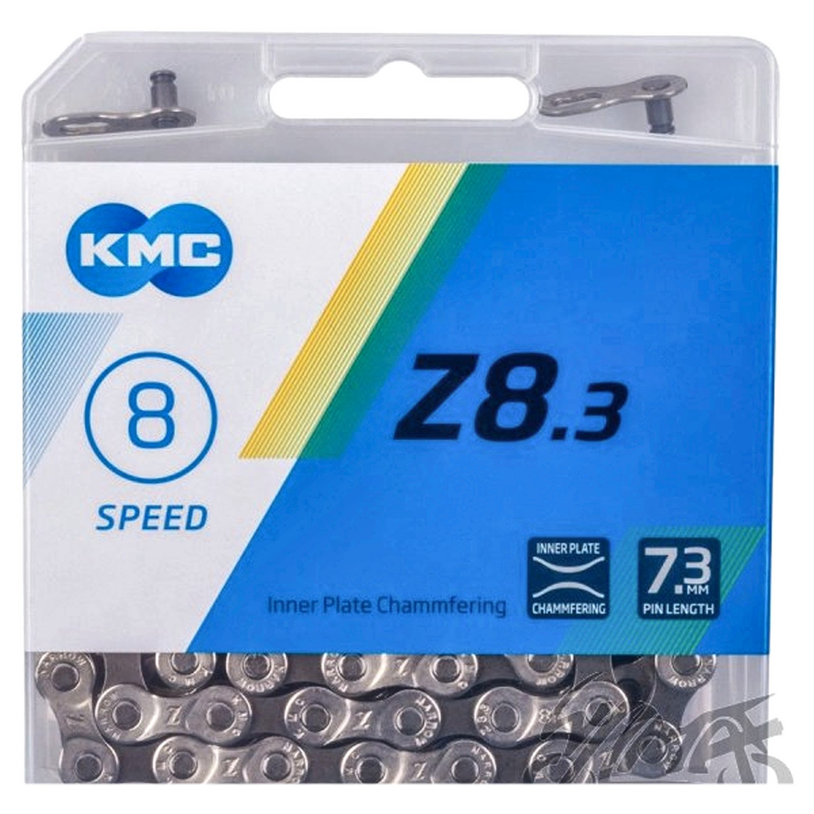 Chaine de velo KMC Z8.3 argent 114 maillons pour vos trajets velotaf quotidiens