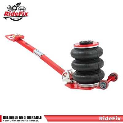 3 Ton/6600 lb Pneumatic Jack 17.7'' Car SUV Lifting Red Triple Bag Air Jack New