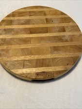 Mountain Woods Round Wooden Butcher Block Boa...