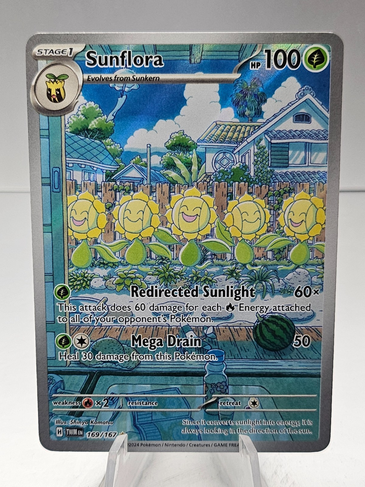 Pokemon Card TCG - Sunflora 169/167 Illustration Rare Twilight Masquerade - #6