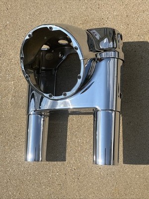 NICE 2012-2016 Harley Dyna Switchback Front Fork Nacelle Cover Assembly CHROME