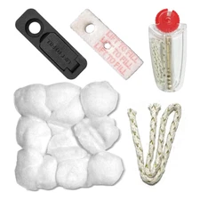 Zippo Zoro Lighter Repair Kit w/Flint Stones,Cotton Wick, Cotton, Rubber Gaskets
