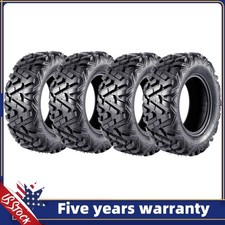 4Pack AT25x8-12 25x10-12 Tires ATV UTV for All Trail Tires All-Terrain Tires Mud