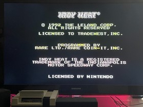 Danny Sullivan's Indy Heat (Nintendo NES 1992) NTSC-U/C 4-Player Racing w/Manual