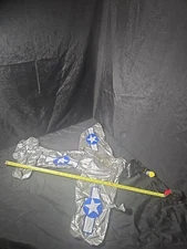 World War II Airplane Inflatable Wildcat Silver And Blue