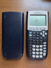 Texas Instruments TI 84 Plus Graphing Calculator w/ Cover Working Has Spot