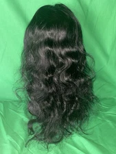Unbranded Lace Front Body Wave Human Hair Wig 26 Inches Black