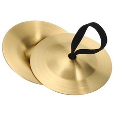 Finger Cymbals, 1 Pcs 2.08 Diameter Copper Golden Tone
