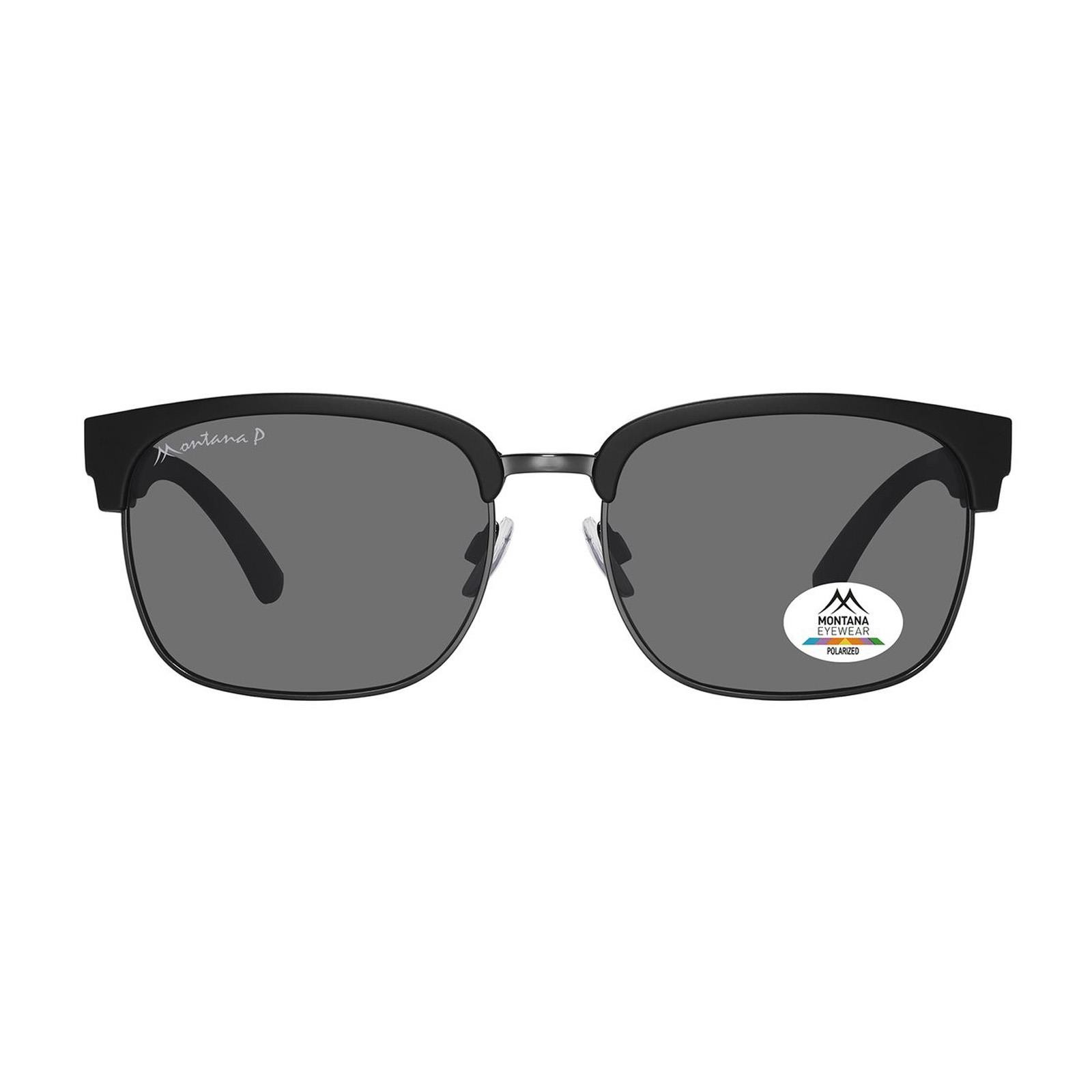 Montana Sunglasses MP192  Matte Black Gunmetal Grey Polarized