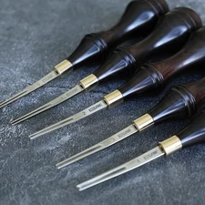 Professional Leather Edge Beveler DIY Leather craft Trimming Tool Wood Handle