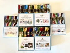Lot of 12 Boxes DMC Skeins Assorted Colors Embroidery Floss Thread *NEW!
