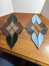Lot 2 Stained Glass Sun catchers 13 1/2    X 8