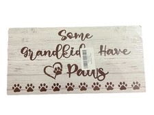 Hanging Door Sign Plaque Dogs Grandkids Paws Home Decor Pet Supplies