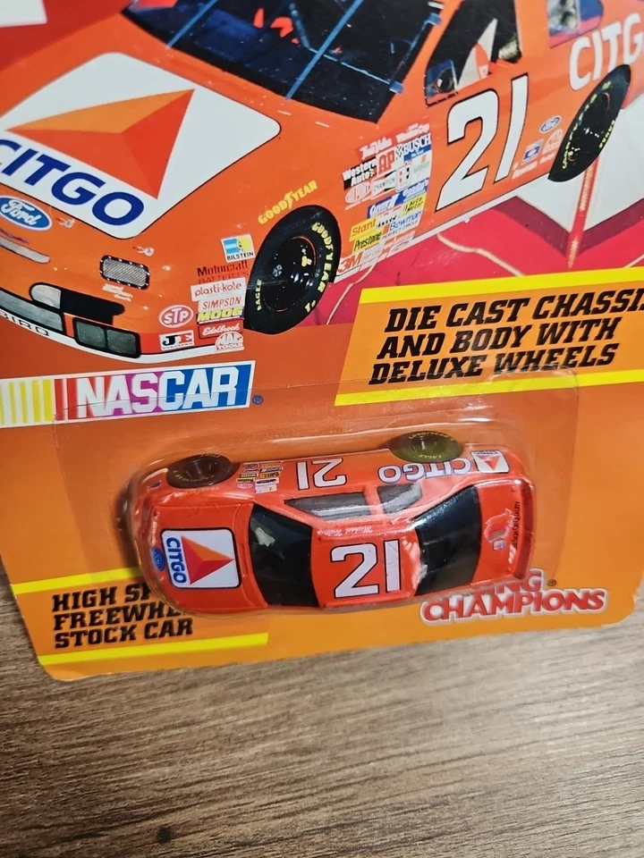 1996 Racing Champions No21 Майкл Уолтрип Wood Brothers Citgo промо 1:64 - Изображение 2 из 4