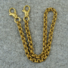 Solid Brass Fob Snap Anti lost Keyrings Holder Wallet Key Chain GH064