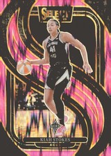 2025 Panini Select WNBA #185 Kiah Stokes Pink Flash Prizms