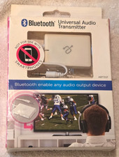 ALURATEK BLUETOOTH UNIVERSAL AUDIO TRANSMITTER ABT01F 33' Range WHITE