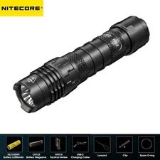 NiteCore P10iX Flashlight 4000LM LED Tactical Light USB-C Strobe Touch W Battery