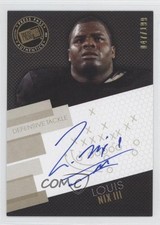 2014 Press Pass Signings Gold X's & O's 47/199 Louis Nix III #PPS-LN Auto 0m0