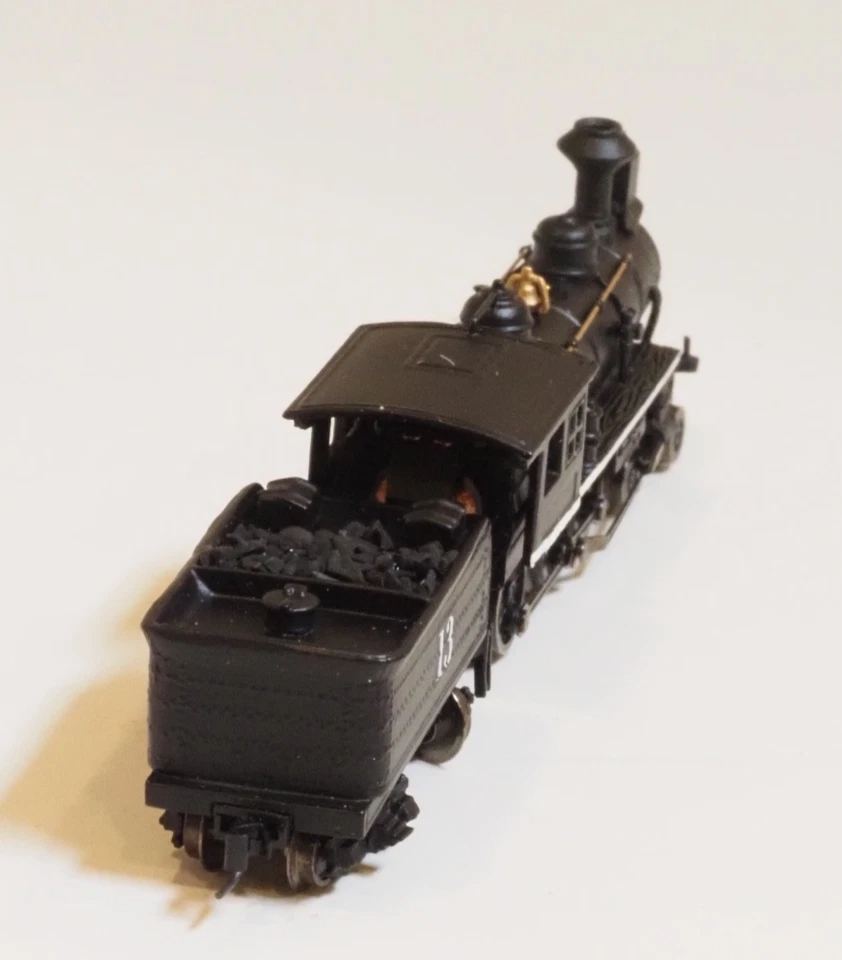 Brass Z-scale Westmodel 30032 American Early Era Steam Locomotive + tender, NEW - Image 4 of 4