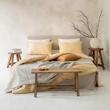 Yellow Pastel 100  Linen Duvet Cover, Queen, Twin, King, Comforter Cover Sizes