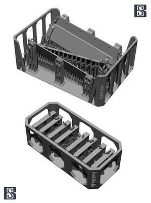 BSK Model 1/35 M4A3 Sherman Stowage Rack and Spare Track Holders for 2 Tanks