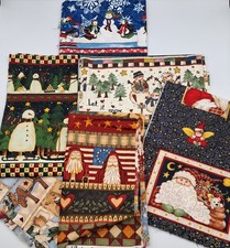 1 lb 2.5 oz Quilt Cotton Sewing Fabric Christmas Theme 3.5 Yd