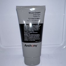Anthony Shave Cream, All Skin Types, 3 oz, New, Sealed