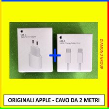 APPLE caricabatteria + cavo usb-c ORIGINALE x iphone 15 16 17 pro max 2 metri 💎