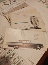 ORIGINAL 1958 EDSEL DEALER BROCHURE AND OWNER'S MANUAL LOT 