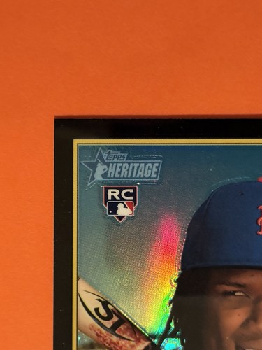 LUISANGEL ACUNA (1/1 First Print 01/76) BLACK CHROME REFRACTOR RC 2025 Heritage - Picture 5 of 11
