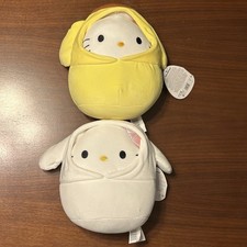 SQUISHMALLOWS Hello Kitty  Friends CINNAMOROLL  POMPOMPURIN 8" Plush LOT 2024