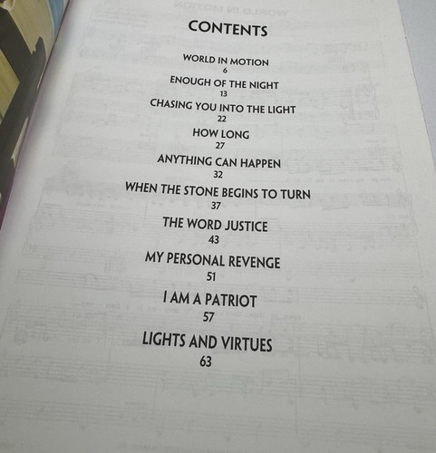 JACKSON BROWNE -- WORLD IN MOTION: PIANO/VOCAL/CHORDS PB 1194 - Foto 2 di 8