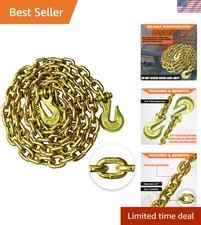 Professional Grade 80 Transport Chain 3/8 Inch - Ideal for Heavy Cargo Transport