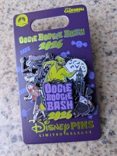 2026 DISNEY PIN OOGIE BOOGIE BASH PIN LOGO JACK SALLY MAYOR LR