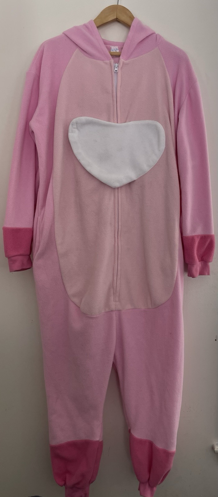 Hututu Adults Men Women Lilo & Stitch Angel Cozy Fleece Cosplay Costume Pink M