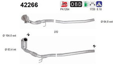 Katalysator für AUDI SEAT SKODA VW A3 Sportback Limousine Cabriolet LEON ST